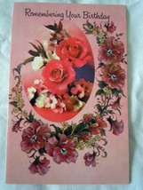 Vintage Fantusy Remembering Your Birthday Card 1983 - $1.99