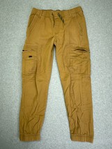 Wrangler Boys 14 Joggers Gamer Pocket Regular Brown Cargo Pants Stretch Waist - £14.94 GBP