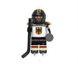 Minifigure Hockey Player Germany Team Custome - $7.94