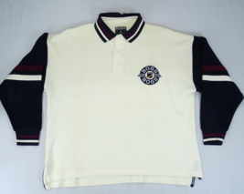 90s VTG BOSS IG DESIGN Polo Shirt Sz L Hip Hop Spell Out Loose Fit Overs... - $23.70
