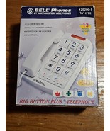 BELL Big Button Plus Phone 20200-1 New White Vintage Open Box - $54.09 CAD