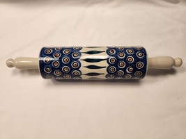 Polish Pottery Stoneware Pottery Rolling Pin - £43.70 GBP