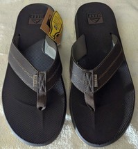 NEW REEF Element TQT Flip Flop Sandals with Bottle Opener Brown Men&#39;s Si... - $55.97