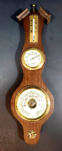 13&quot; Vintage Banjo Style Wooden Barometer - £23.25 GBP