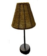 Candle Holder Lamp with Brass and Silver Shade - for Tabletop - $15.59