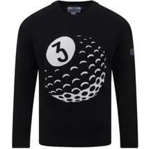 Adidas Men Adicross Golf Sweater Black White HF9121 - £45.92 GBP+