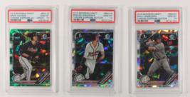 Lot Of 3 PSA 10 2019 Bowman Chrome Draft Sapphire Langeliers, Shewmake, Waters - £179.04 GBP