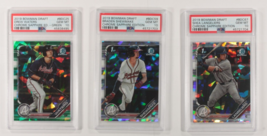 Lot Of 3 PSA 10 2019 Bowman Chrome Draft Sapphire Langeliers, Shewmake, Waters - $227.69