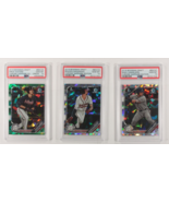 Lot Of 3 PSA 10 2019 Bowman Chrome Draft Sapphire Langeliers, Shewmake, ... - $227.69