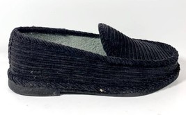 Slippers International Uomo Velluto a Coste Nero Mocassini, 3710 - Misura 6W - £39.56 GBP