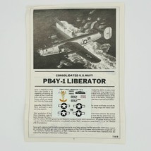 Minicraft Consolidated PB4Y-1 Liberator US Navy 11618 Decals &amp; Instructi... - $12.86