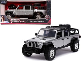 2020 Jeep Gladiator Pickup Truck Silver with Black Top "Fast & Furious" Series 1 - $1,649.96 MXN