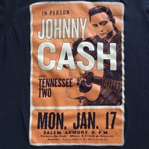 Johnny Cash And His Tennessee Two Concert Graphic T Shirt Size L Black Tee - $18.75