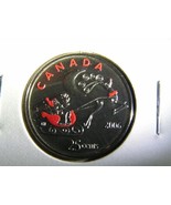2006 Canada Painted Santa Claus Quarter Unc - £6.45 GBP