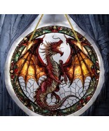 &quot;Fiery Red Dragon Sun Catcher - Bold Mythical Decor for Home and Window ... - $418.95 MXN