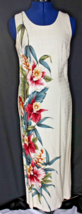 Two Palms Maxi Dress Column Sleeveless Tropical Floral Print Women’s Siz... - $42.99