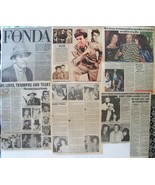 HENRY FONDA ~ 12 Color and B&amp;W Oversized ARTICLES from 1981-1983 ~ Clipp... - $8.37