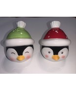 Penguin Salt and Pepper Shakers Christmas/Winter/Holiday Décor 2.5”Tall - $8.50