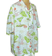 Big Dog Resort Wear Dogarita Tropical Cocktail Drinks Aloha Hawaiian Shirt 3XL - $39.99