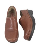 Klogs Plain Smooth Leather Clogs Brown Size 8.5 - £27.72 GBP