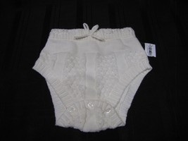 OLD NAVY BABY BOY GIRL KNIT SWEATER DIAPER COVER CREAM IVORY 18-24 NEW - £17.00 GBP