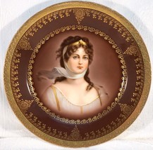 Cabinet Plate Queen Louise of Prussia Royal Vienna Style Bindenchild Mark  - £104.16 GBP