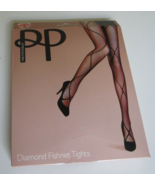Pretty Polly Diamond Fishnet Tights Black one size fits most (94-160lbs) PNAUX6 - $17.67
