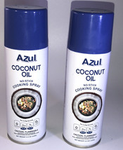 2ea 4.4 Oz Cans Azul Coconut Oil No-Stick Cooking Spray-NEW-SHIPS N 24 Hours - £9.25 GBP