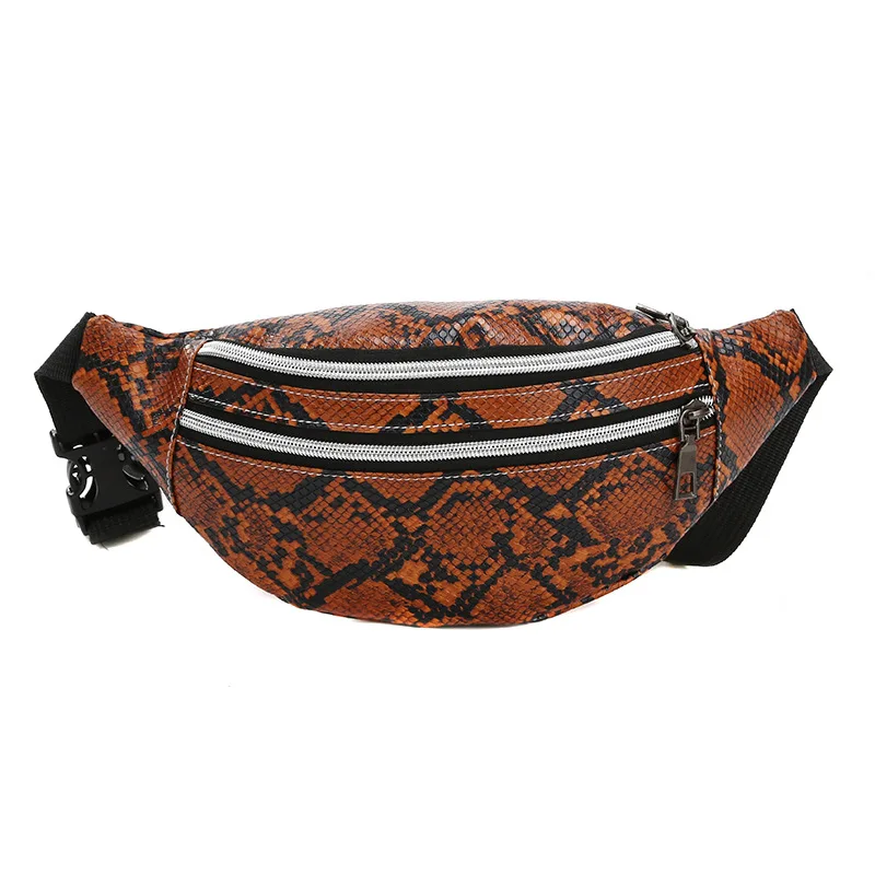 Waist Bag Snakeskin Belt Bag Fanny Pack Beach Travel Banana Fashion Crossbody Ph - $65.90