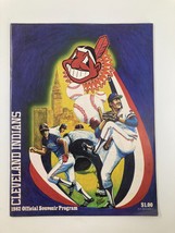 1982 MLB Cleveland Indians Official Souvenir Program - £9.03 GBP