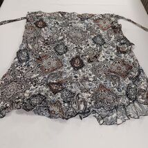 Piphany Valencia P3-311A Women's Multicolor Paisley Wrap Skirt Size 2X image 2