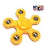 Five Arm Quinary Flower Fidget Spinner Plastic Kid Toy Metal Ball Spin Y... - £4.68 GBP