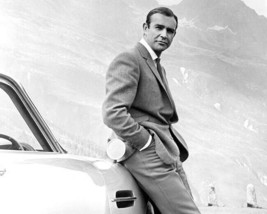 Sean Connery as Bond leaning on Aston in mountains Goldfinger 8x10 inch photo - £7.62 GBP