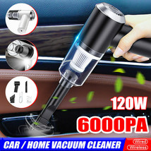 120W Cordless Handheld Vacuum Cleaner Car Home Mini Rechargeable Wet Dry Duster - £17.22 GBP