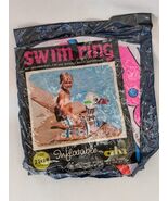 Vintage 1970 Duck Swim Ring Inflatable Boat Pool Toy Floatie 21 x 18 Ahi... - $38.49
