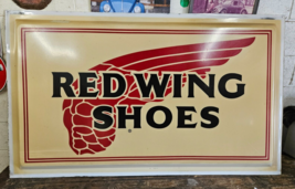 LARGE Vintage Red Wing Shoes Sign Boot Advertisement  Shoe store work we... - £514.51 GBP