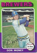 1975 Topps  Don Money 175 Brewers  VG - $1.00