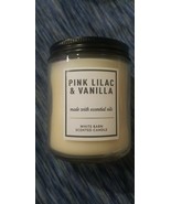 Bath and Body Works PINK LILAC &amp; VANILLA Single Wick Candle - $380.13 MXN