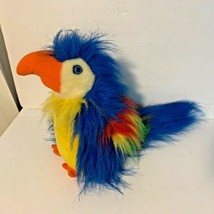 American Wego Plush Stuffed Animal Toy #1480 1991 Fiesta Parrot 10.5&quot; tall - $10.67