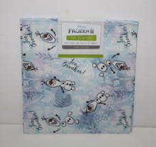 Disney Olaf Ice Breaker Frozen II 2 Fat Quarter Cotton Fabric Sew Quilt Craft - £3.20 GBP
