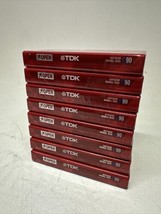 TDK Cassette Blank Audio Superior D90 Normal Bias 8 Tapes New SEALED - £22.77 GBP