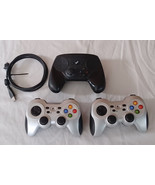 2 Logitech with dongles and 1 Steam Controller with cord game controls  - $75.00