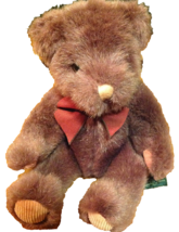 Russ Berrie Plum Color Bear Teddy #259 Mohair style 8inch 8&quot; Plushie Vin... - £11.32 GBP
