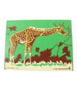 1974 Wooden Judy Puzzle Indestructo Giraffe 7 Pieces Pre-school - $247.32 MXN