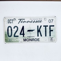 2007 United States Tennessee Monroe County Passenger License Plate 024 KTF - £14.51 GBP