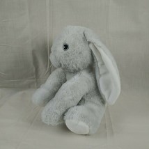 Kellytoy - Gray Fuzzy Bunny Rabbit - Plush - Rattle - Baby - £6.96 GBP