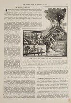 1921 Picture &amp; Article Movie Volcano &amp; Earthquake and How They Were Done - $17.98