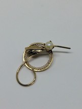 Vintage 12k Gold Filled GF Faux Pearl Circle Brooch - £9.39 GBP