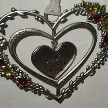 NEW Ganz &quot;A teacher is a special blessing&quot; Heart floral spinner hanger HTF  - £5.29 GBP