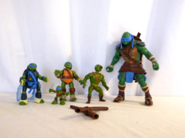 Ninja Turtles Leonardo Playmates Teenage Mutant Large 2014 + 4 More Ninja Turtle - $21.78